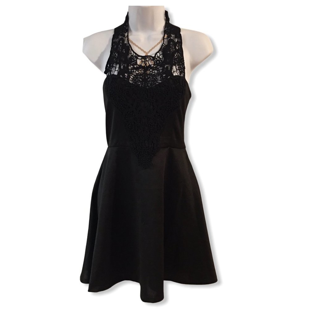 Miss Avenue Black Prom Sexy Dress Large